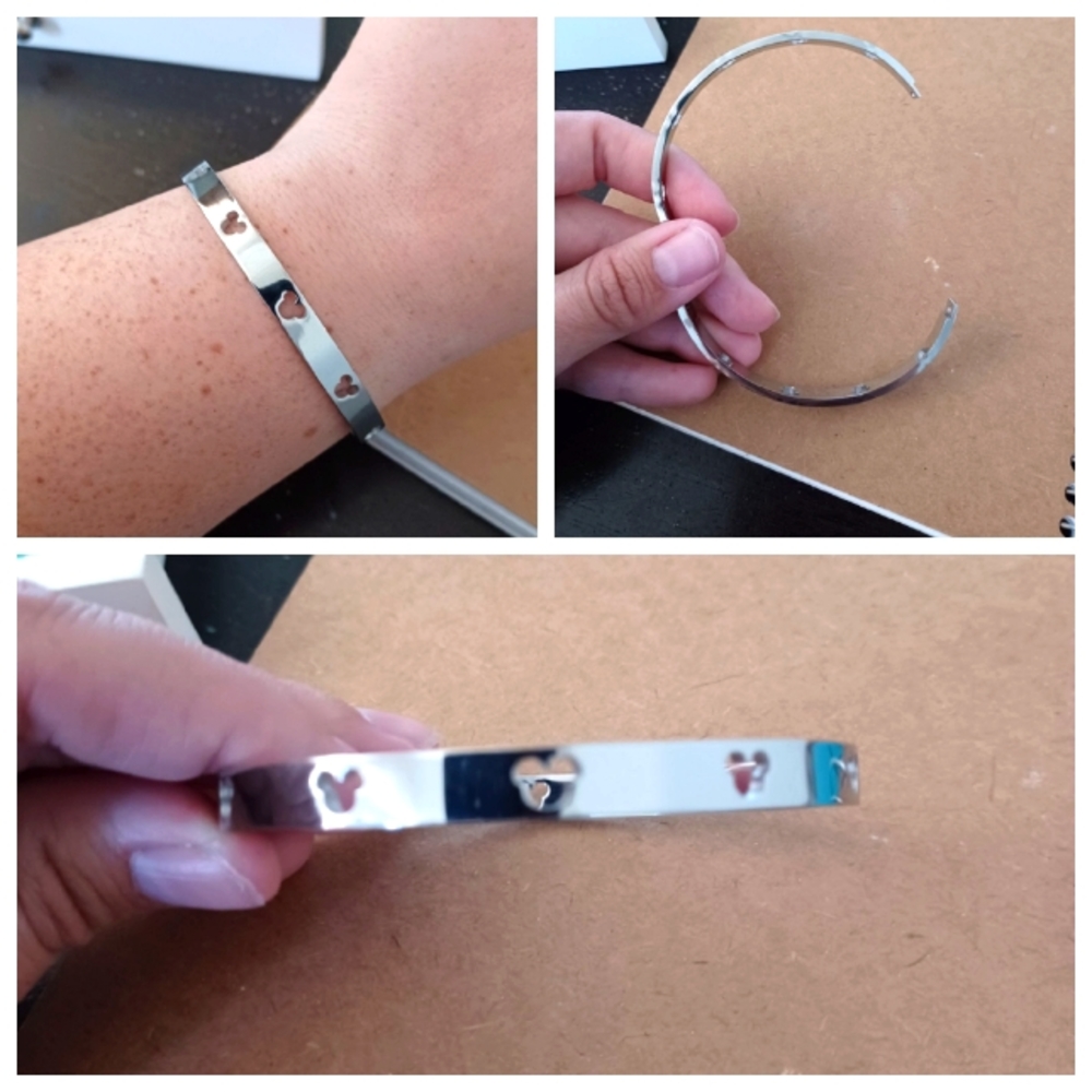Mickey silhouette bangle bracelets